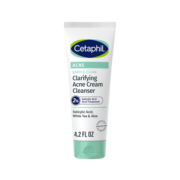 Cetaphil Gentle Clear Clarifying Acne Cream Cleanser with 2% Salicylic Acid