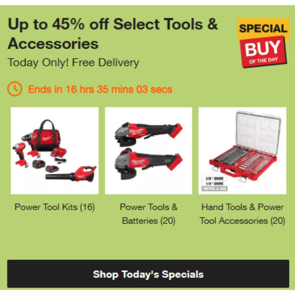 Home Depot: Up To 40% Off Select Power Tools Kits!