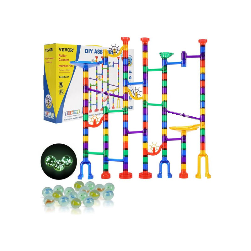 150-Piece Marble Run Set with Glow Marbles