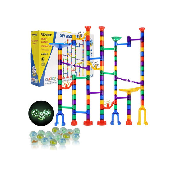 150-Piece Marble Run Set with Glow Marbles