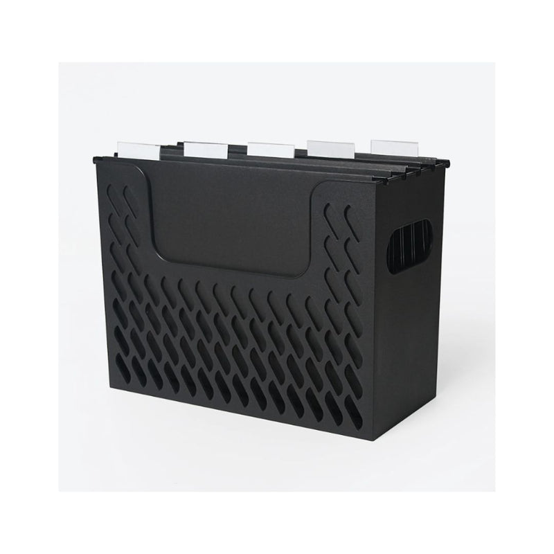 Pen + Gear Portable Black File Organizer Box