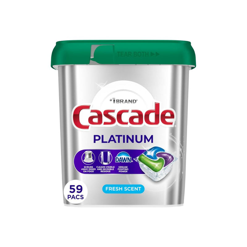 59-Count Cascade Platinum Dishwasher Pods