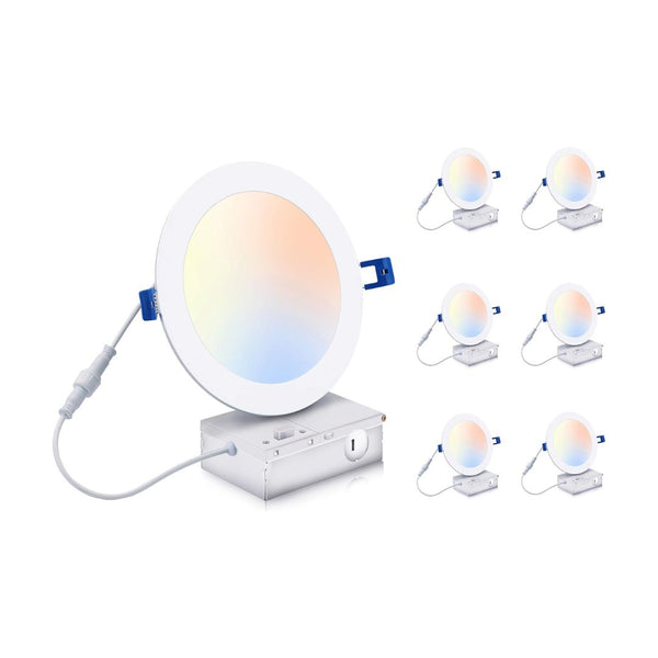 6 Pack CLOUDY BAY Dimmable Recessed Ceiling Lights