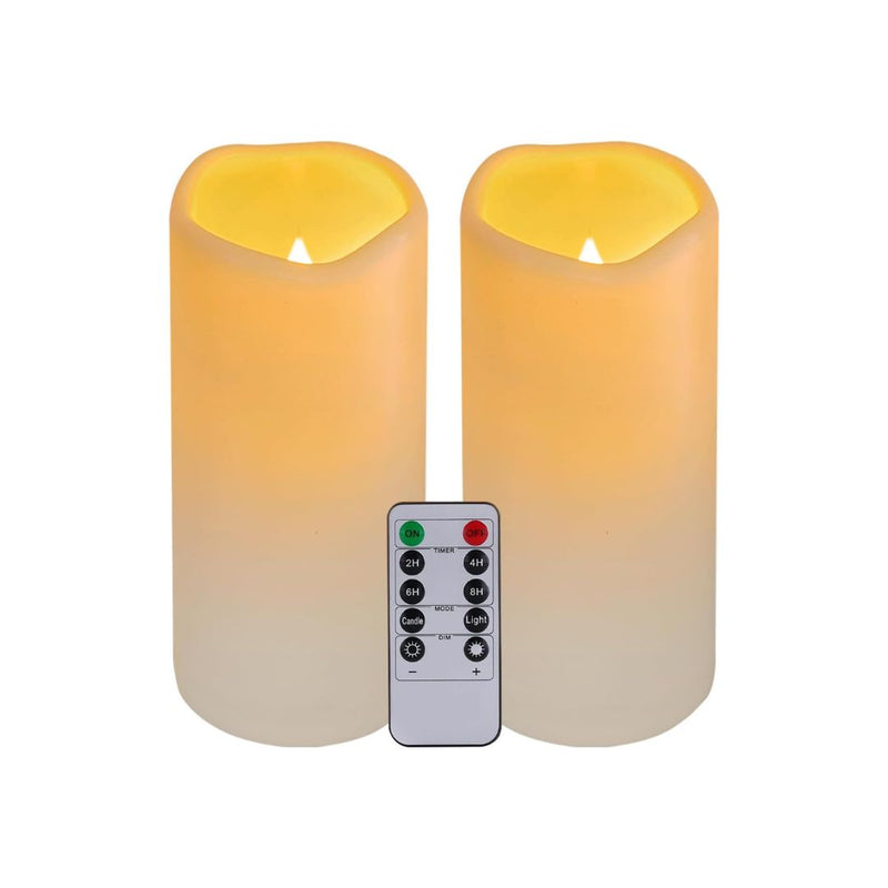 2-Pack Flickering Flameless LED Candles