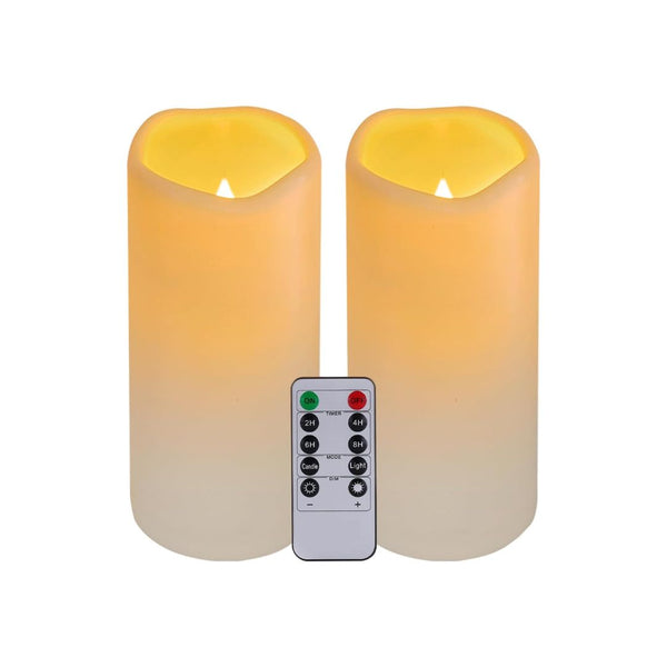 2-Pack Flickering Flameless LED Candles