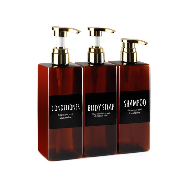 3-Pack Soap Dispenser Bottles