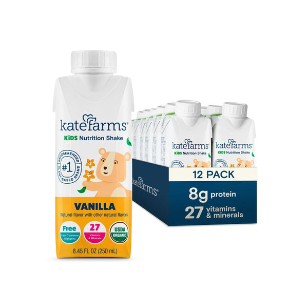 12 Pack Kate Farms Organic Kids Nutrition Shake