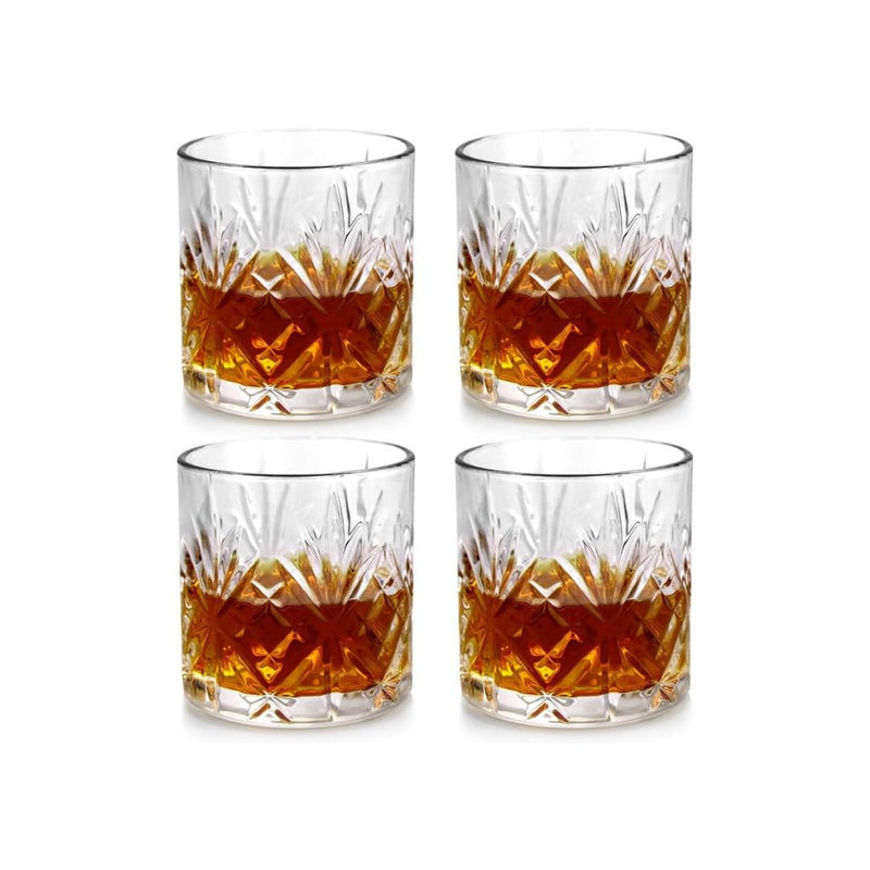 Set of 4 Old Fashioned Glasses with Gift Box