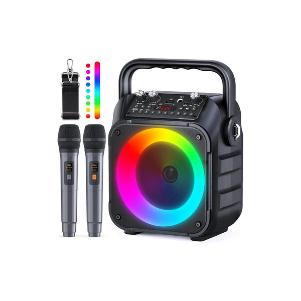 Karaoke Machine with 2 Wireless Microphones