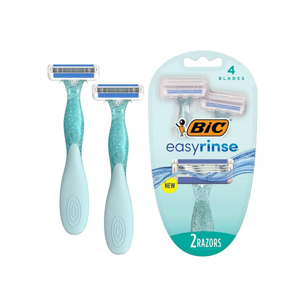 2 Count BIC Disposable Razors for Smooth Shave