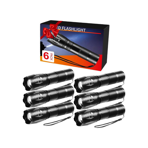 6 Pack High Lumens LED Tactical Flashlights