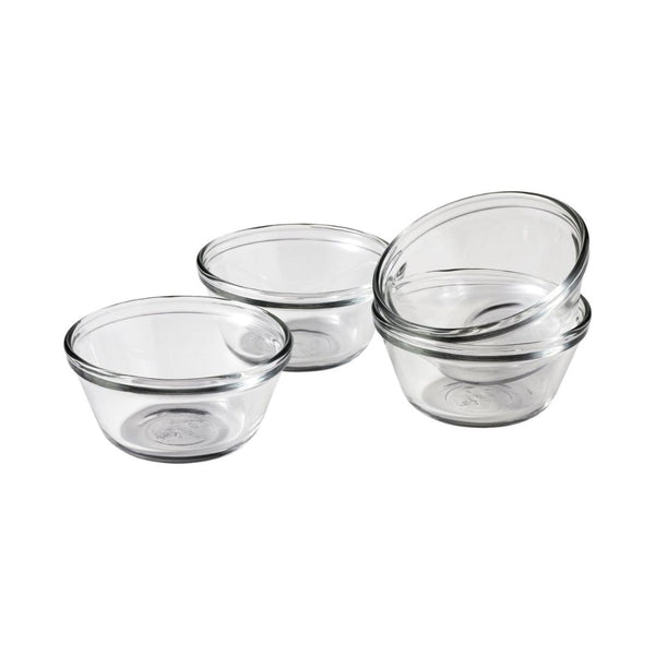 Set of 4 Anchor Hocking 6-Ounce Glass Custard Cups