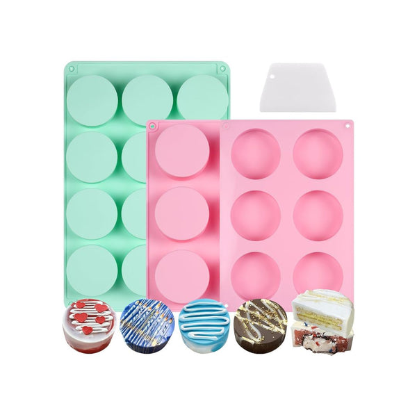3-Pack Cake Puck Mold Set