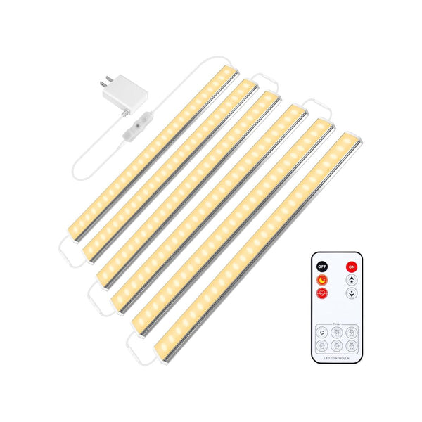 6 Pcs 12 Inch Ultra Thin Under Cabinet Lighting