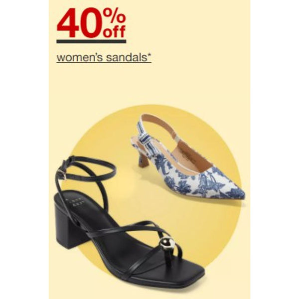 40% Off Women’s Dresses, Tops, Bottoms, Skirts, and Sandals from Target!