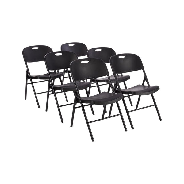 6-Pack Foldable Plastic Chairs