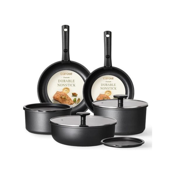 11-Pcs CAROTE Non Stick Cookware Set