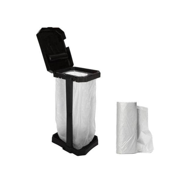Wakeman Portable Trash Bag Holder Stand with 7 Bags