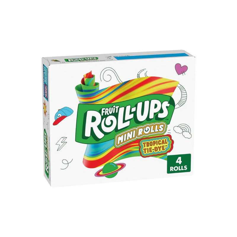 4-Count Fruit Roll-Ups Tropical Tie-Dye Mini Roll-Ups