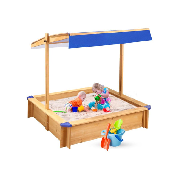 Kid’s Large Outdoor Sandbox with Canopy
