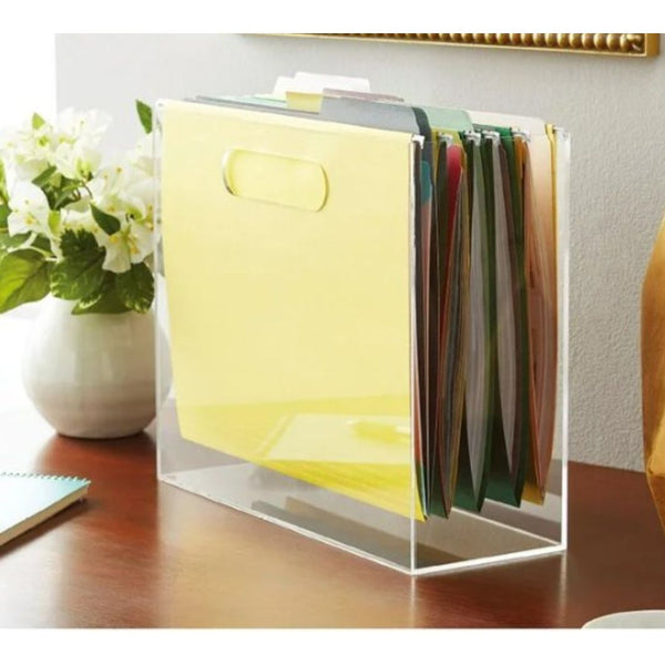 Pen+Gear Acrylic Hanging Portable File Organizer