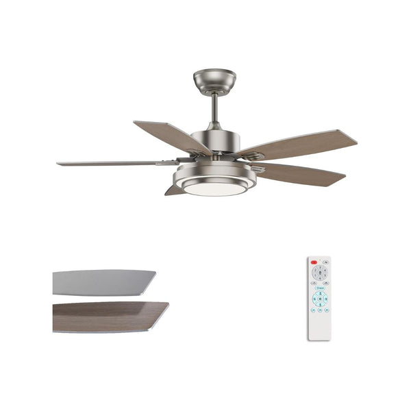 42 Inch Nickel Ceiling Fan