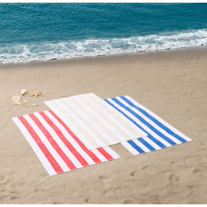 Mainstays Cabana Beige Striped Beach Towels