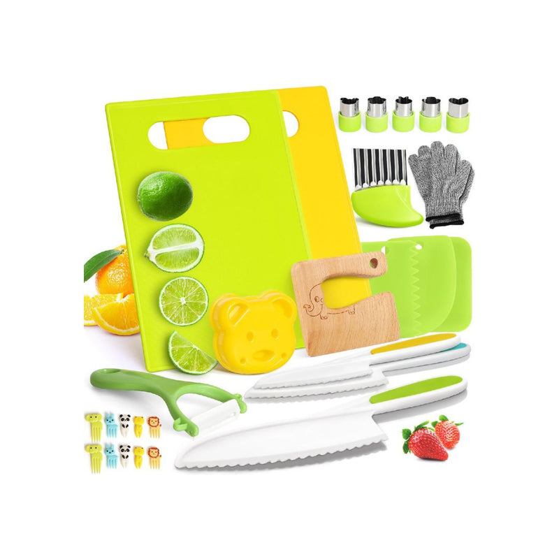 28PCS Toddler Knife Kitchen Set