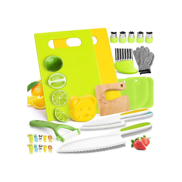28PCS Toddler Knife Kitchen Set