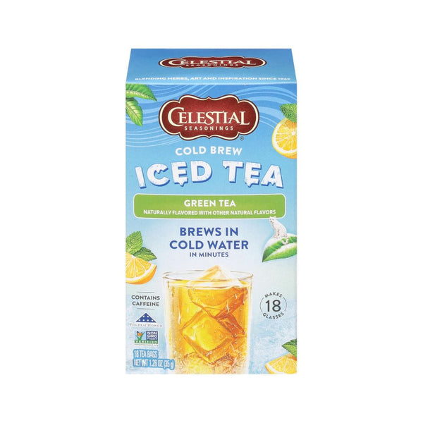 18 Count Celestial Seasonings Cold Brew Green Iced Tea