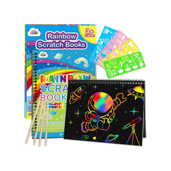 2-Pack ZMLM Scratch Paper Art Notebooks