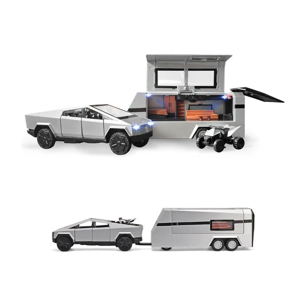Cybertruck Toy Model Kit with Motorcycle and Sound