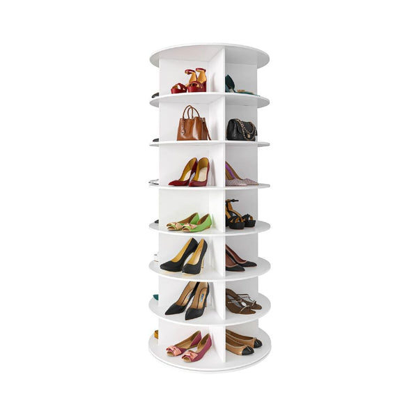 7-Tier Rotating Shoe Rack Carousel Storage