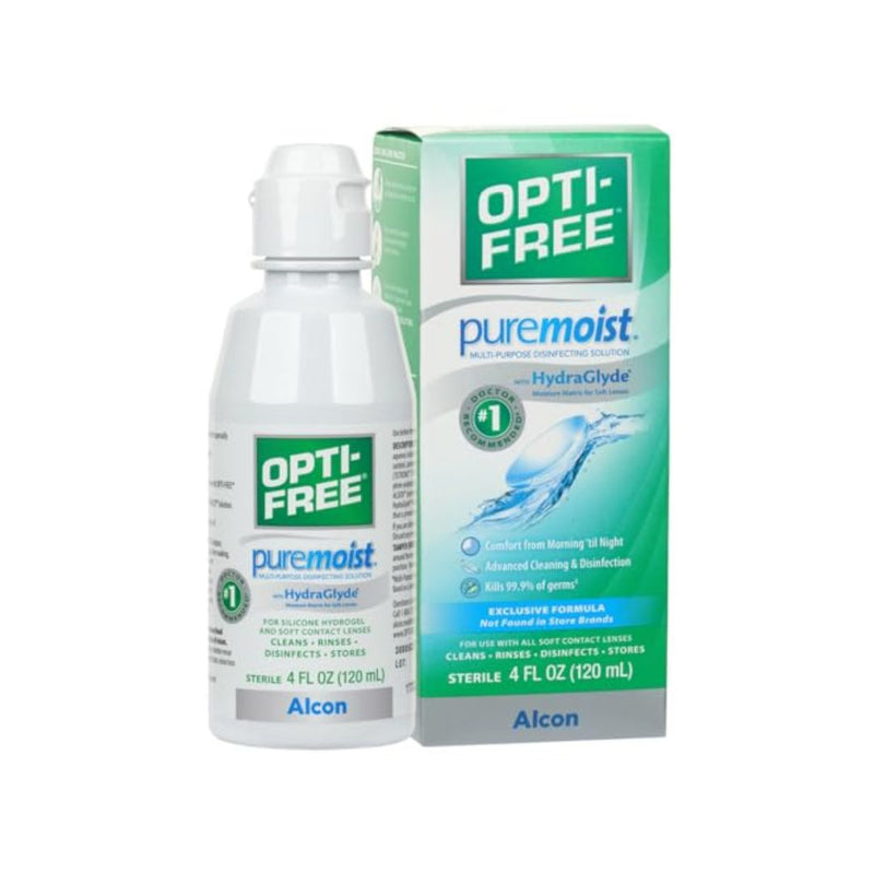 Opti-Free Puremoist Multi-Purpose Contact Lens Cleaning And Disinfecting Solution 4oz Bottle