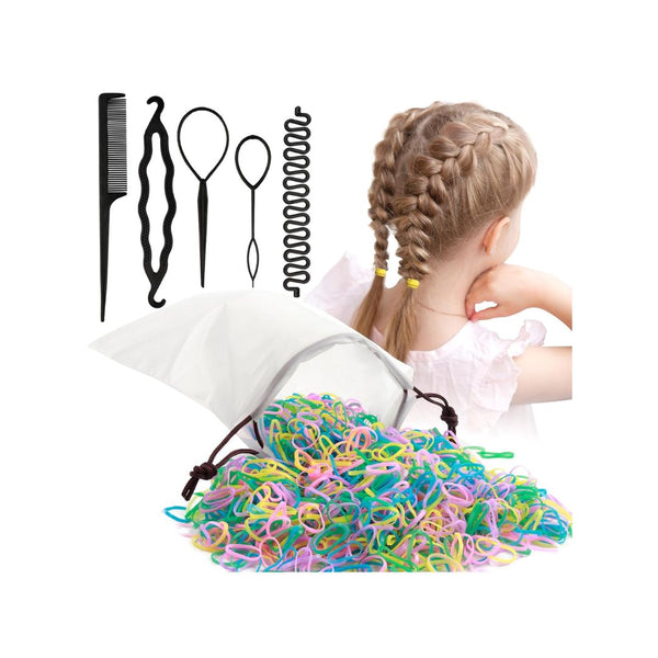 1,000-Pcs Hair Rubber Bands