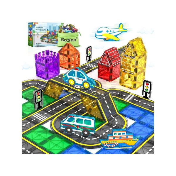 Magnetic Tiles City Road Set