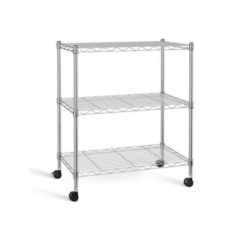 3-Tier Heavy Duty Storage Shelves with Wheels