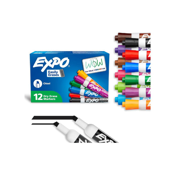 12 EXPO Low Odor Dry Erase Markers