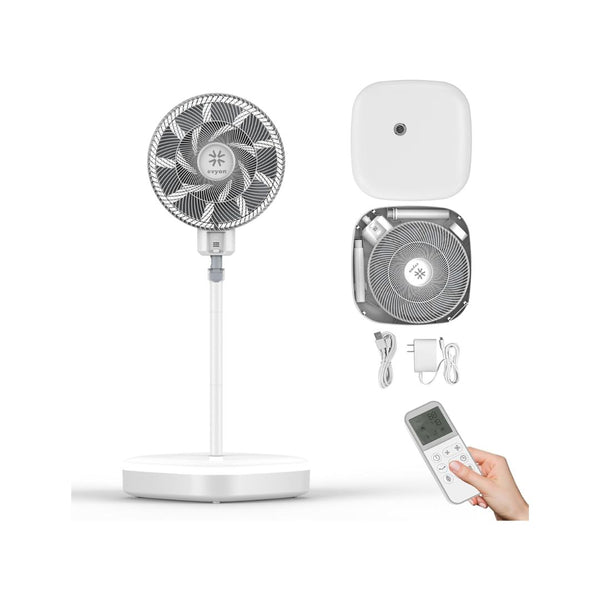 12.8-In Collapsible Standing Fan with Remote Controller