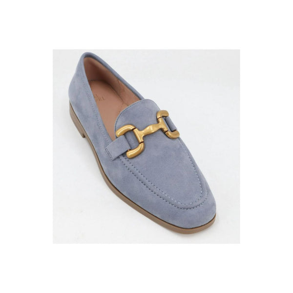 Time and Tru Women’s Faux Microsuede Buckle Loafers