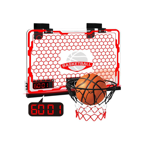 Kids Indoor Basketball Hoop with LED Scoreboard