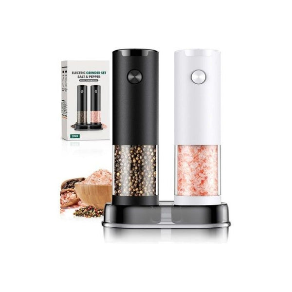 Electric Automatic Salt and Pepper Grinder Set