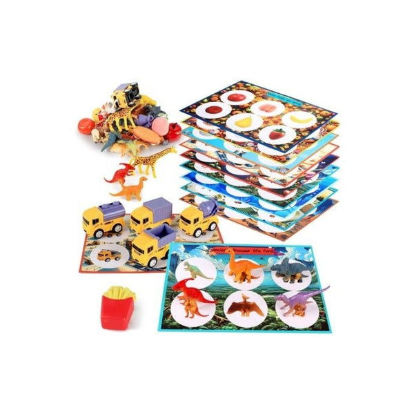 60 Piece Montessori Sorting & Matching Toy Set