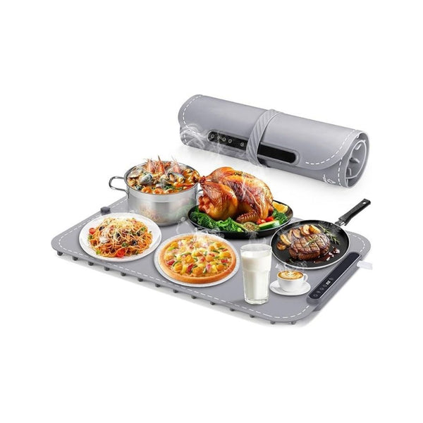 Electric Warming Tray with 7 Adjustable Temperatures & Timer