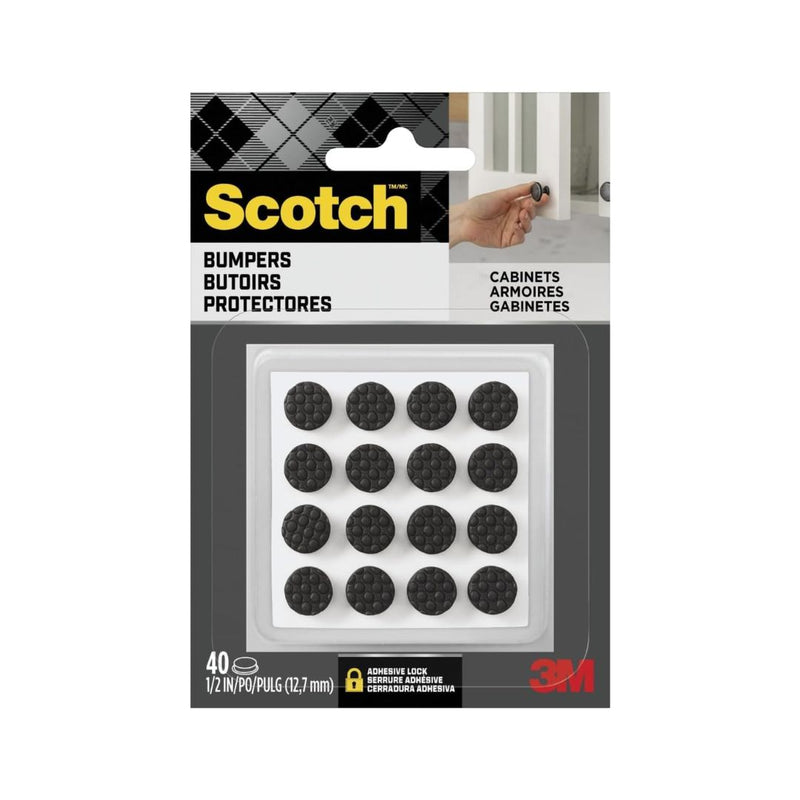 40-Pcs Scotch Black Adhesive Bumper Pads