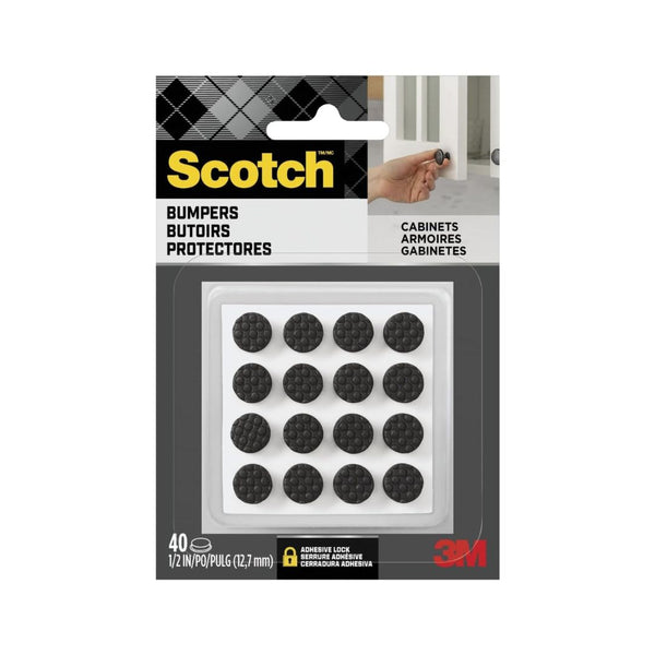 40-Pcs Scotch Black Adhesive Bumper Pads