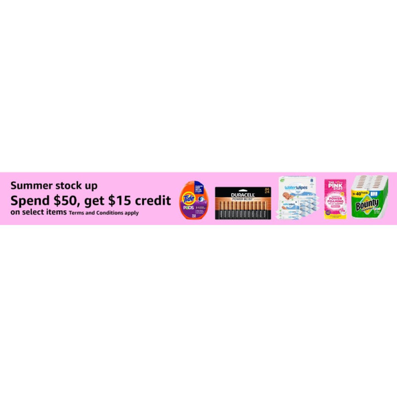 Earn A $15 Amazon Credit On $50 Home Essential Purchases! Save On Paper Towels, Toilet Paper, Kleenex, Plates, And More!