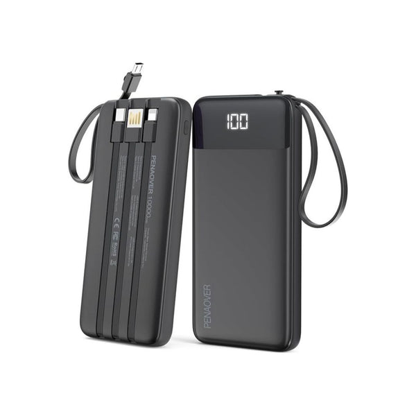 10000mAh Portable Charger Power Bank with Cable
