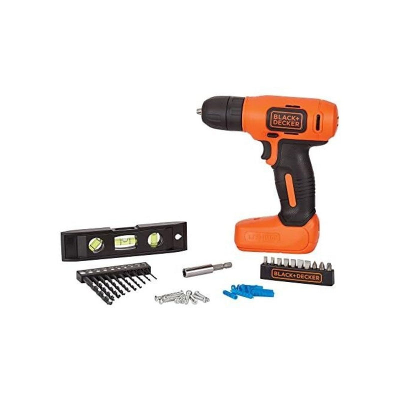 BLACK+DECKER 8V MAX* Cordless Drill + 43 pc. Home Decor Project Kit
