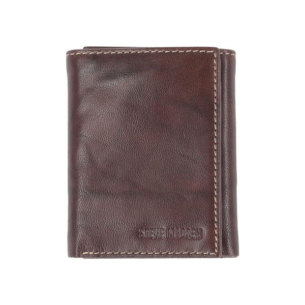 Steve Madden Men's RFID Trifold Antique Wallet
